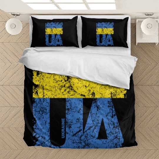 I stand with Ukraine. Support Ukraine. Stop War Bedding Sets