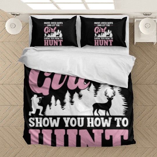 Buck Deer Hunting Hunter Girl Move Bedding Sets