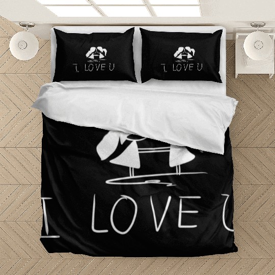 lesbian couple couple i love you Bedding Sets