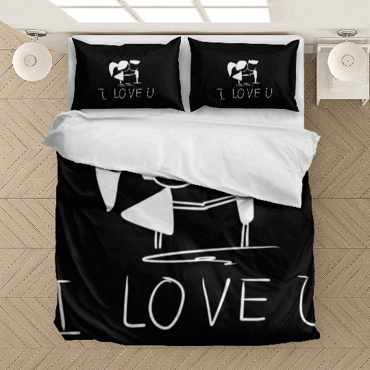 i love you valentines day couple Bedding Sets