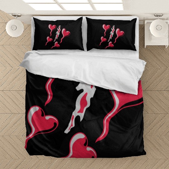 hearts koi fish nishikigoi Bedding Sets