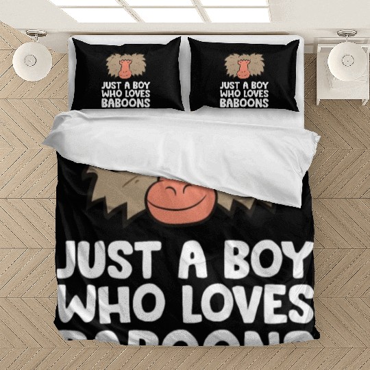 Just a Boy Who Loves Baboons Bedding Sets