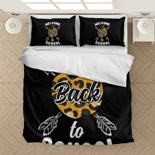 Welcome Back To School Leopard Print Bedding Sets