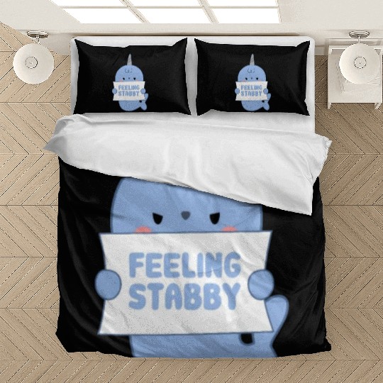 Feeling Stabby, Narwhal Bedding Sets