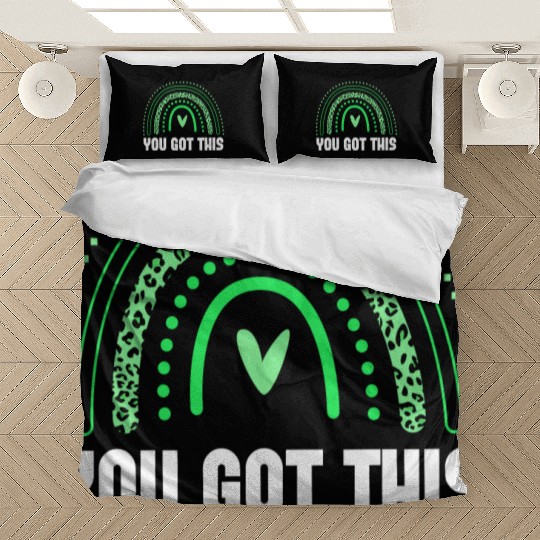 Test Day Teacher Rainbow Boho You Got This Bedding Sets