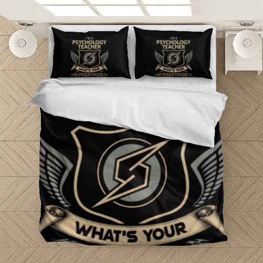 Psychology Teacher Bedding Sets - Superpower Job Gift I
