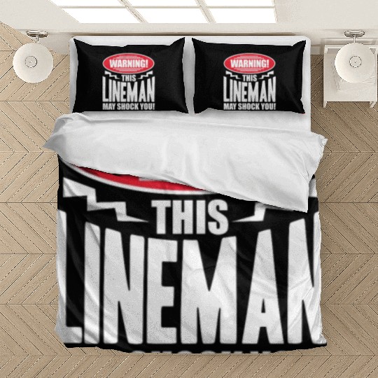 Warning This Lineman May Shock You Bedding Sets