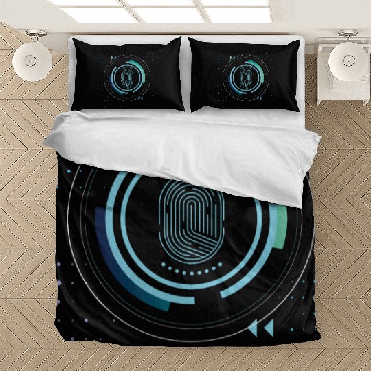 identity nerd geek save pc core security code Bedding Sets