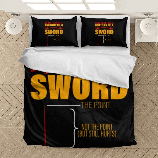 Sword Fighting 101 Anatomy Of A Sword 3 Bedding Sets