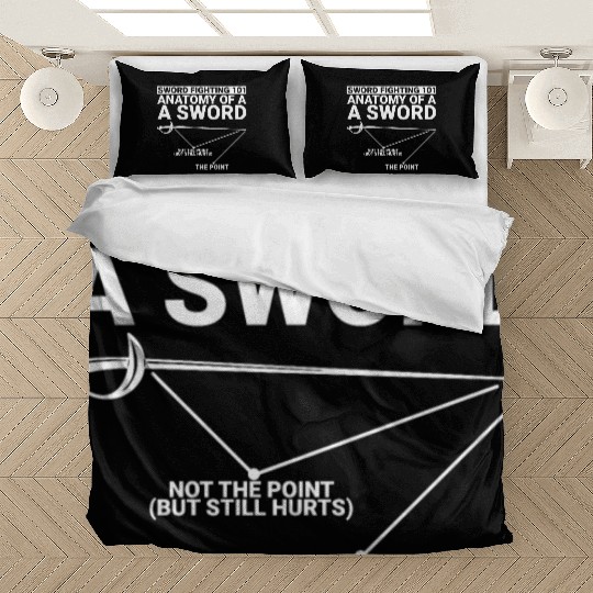 Sword Fighting 101 Anatomy Of A Sword 2 Bedding Sets