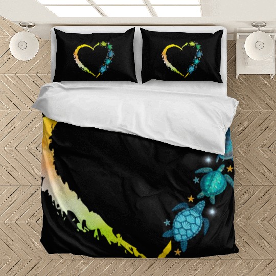 Sea Turtle Heart Animal Lover Bedding Sets
