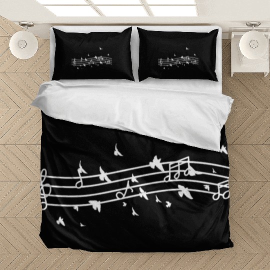 Birds music nout Music Teacher Bedding Sets