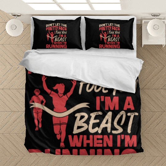 Running Runner Half Marathon Girl Bedding Sets
