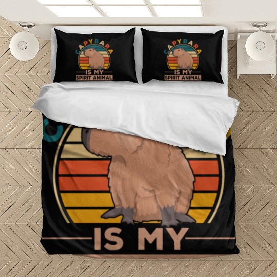Kind Animal Lover Happy Capybara Bedding Sets