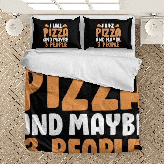 Funny Cheese Pizza Bedding Sets