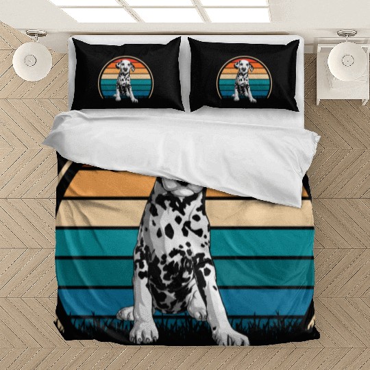 Dalmatian Dog Owner Retro Dog Lover Bedding Sets
