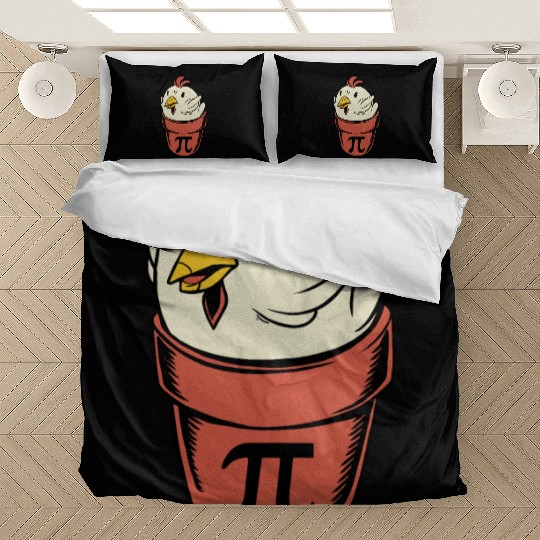 Chicken Pot Pi Funny Pi Day Pun Math Pi Day Bedding Sets