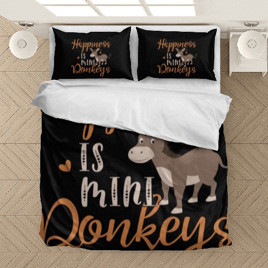 Miniature Donkeys Rancher Farmer Mini Donkey Lover Bedding Sets