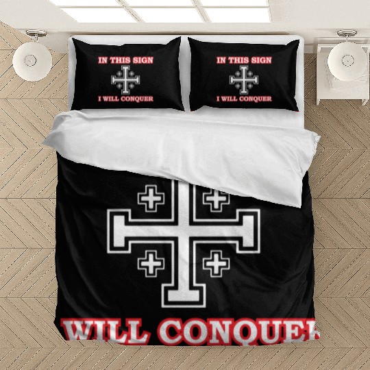 Crusader Cross Of Jerusalem Knights Templar Bedding Sets