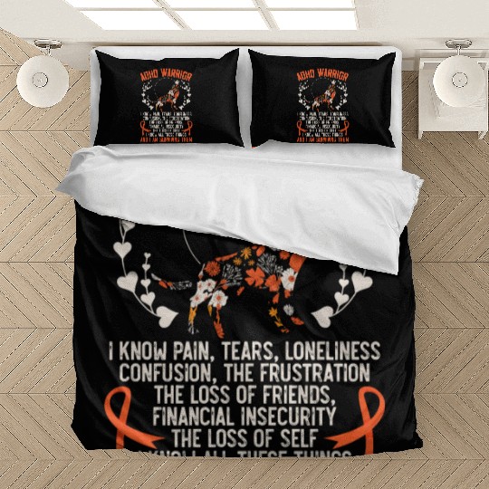 ADHD Warrior Embrace Neurodiversity ADHD Awareness Bedding Sets
