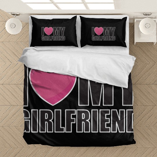 I LOVE MY GIRLFRIEND relationship Valentine's Day Bedding Sets