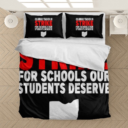 Columbus Ohio School Teachers Strike OH Teacher Bedding Sets