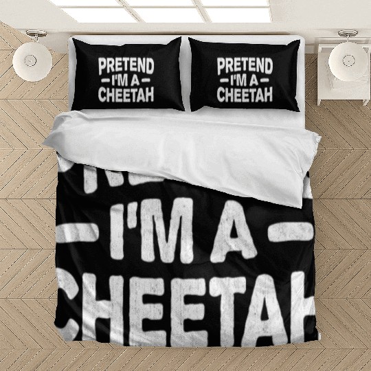Pretend I'm A Cheetah Easy Lazy Halloween Costume Bedding Sets
