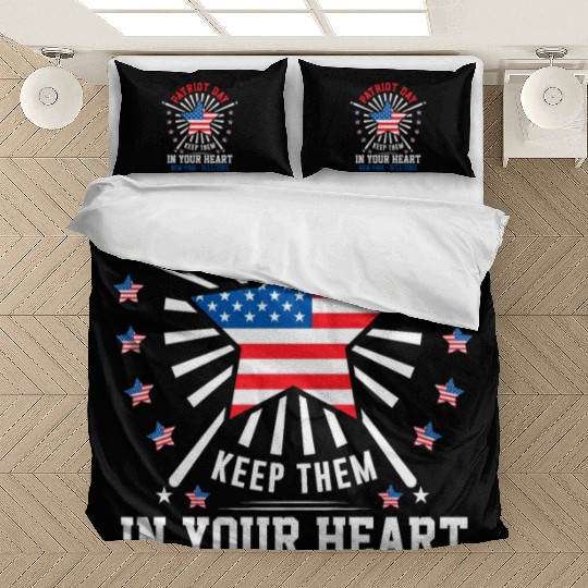 9/11 Patriot Day Keep Them in Your Heart Bedding Sets