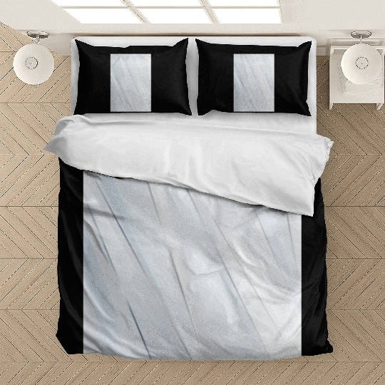 Luxury White Silver Stripes Bedding Sets