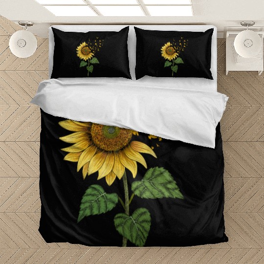 Sunflower Birds Cute Floral Birdwatching Bedding Sets