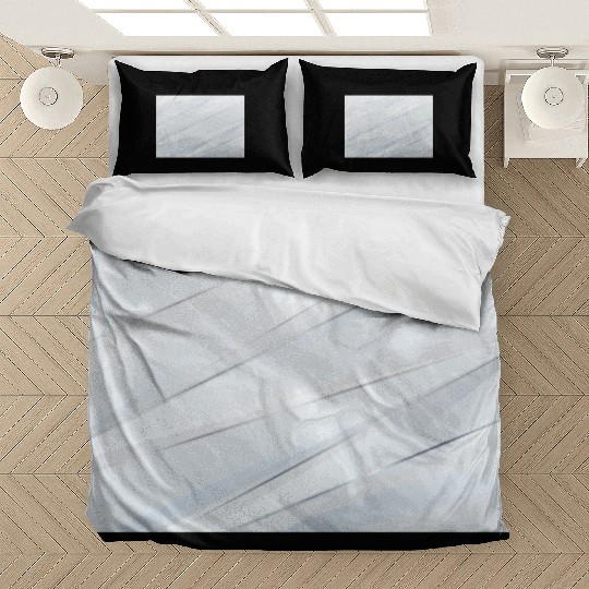 Luxury White Silver Stripes Bedding Sets
