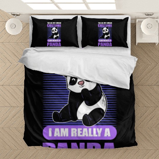 This Is My Human Costume I Am Really A Panda Bedding Sets