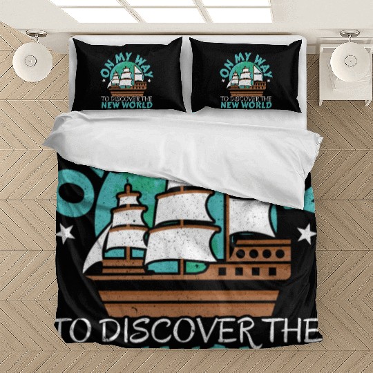 On The Way To Discover The New World Columbus Day Bedding Sets