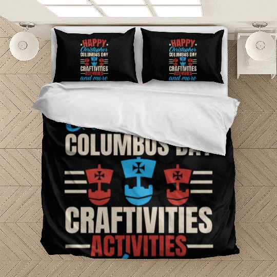 Happy Columbus Day USA Christopher Columbus Bedding Sets