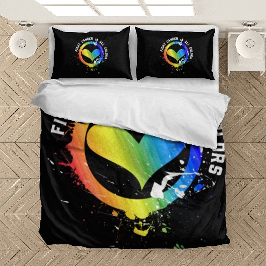 Cancer Sucks In Every Color Fighter Fight Support Bedding Sets