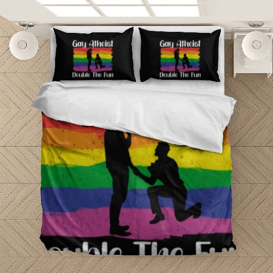 Gay LGBTQ Atheist Atheism Anti Religion Securalism Bedding Sets