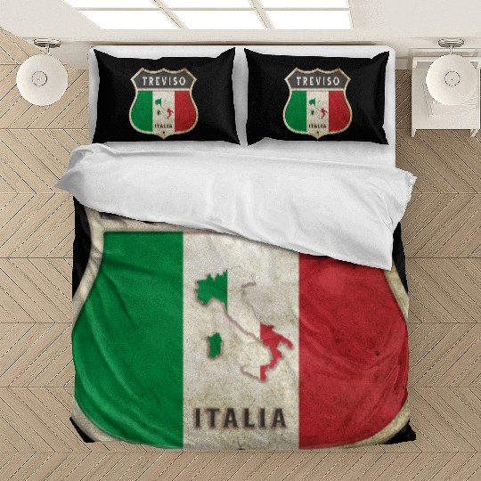 Treviso Italy coat of arms flags design Bedding Sets