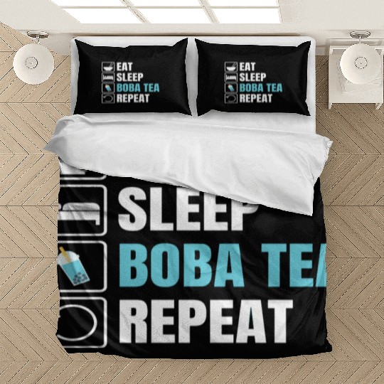 Bubble Tea Inspired Design For A Boba Tea Lover Bedding Sets