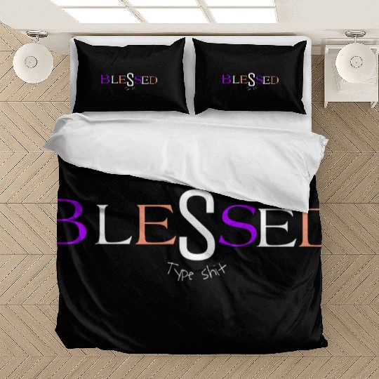 Purple and pink blessed aka pimp shit type shit Bedding Sets