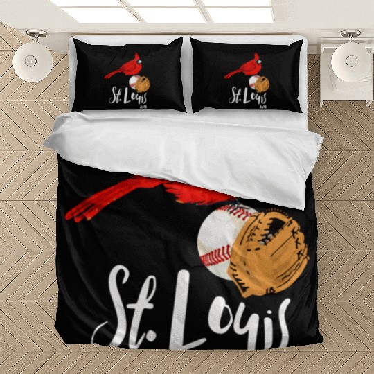 Saint Louis Red Cardinal 2019 Bird Player Bedding Sets