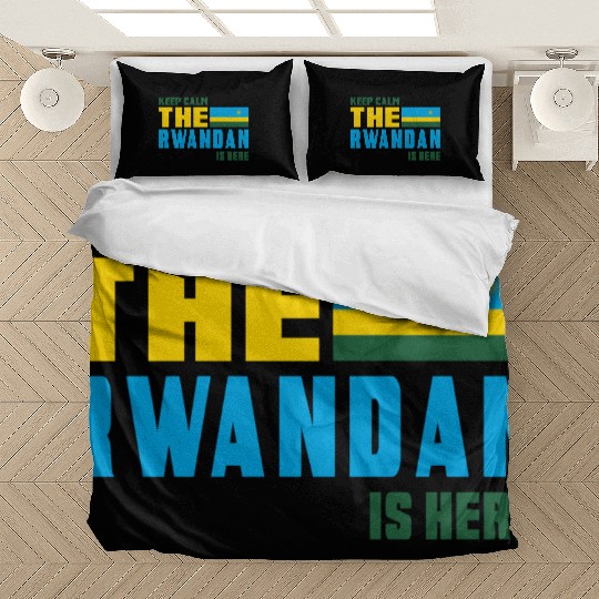 Keep calm Rwanda flag design Bedding Sets
