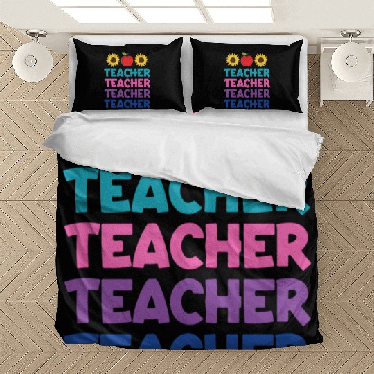 Funny Teacher svg, Teacher Appreciation svg, Kinde Bedding Sets