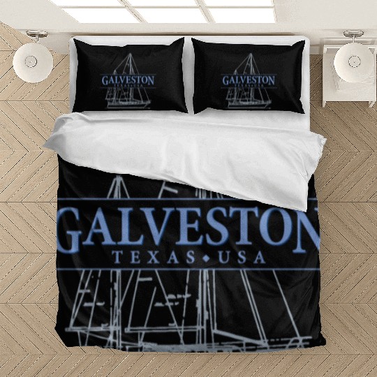 Galveston Texas Sailing Souvenir Bedding Sets
