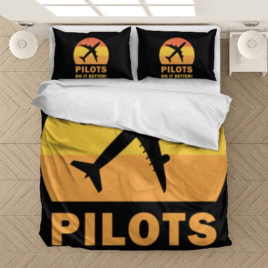 Pilots Do It Better - Funny Flying, Funny Pilot Bedding Sets