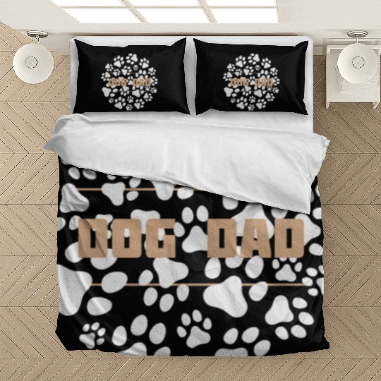 Dog dad, Gift for dog dad, Best dog dad ever Bedding Sets