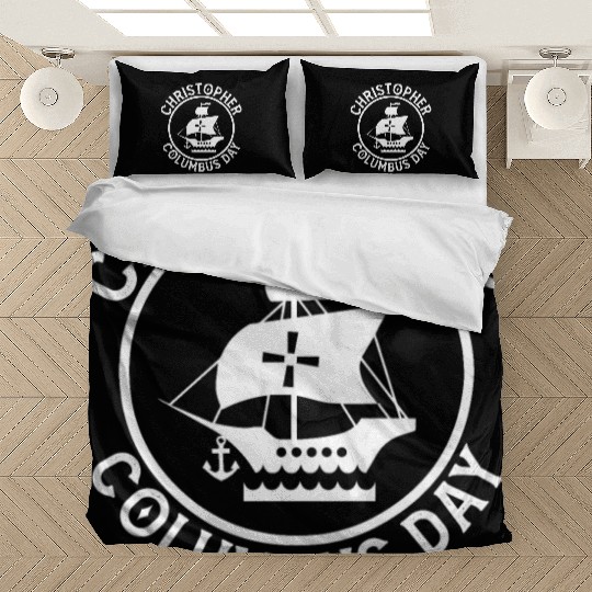 Funny Christopher Columbus Day Bedding Sets