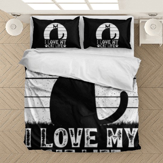 Cat Owner Cat Lover I Love My Cat Life Funny Cat M Bedding Sets