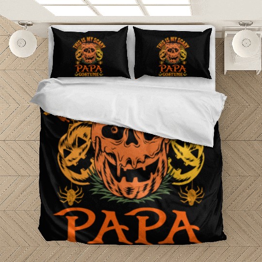 This Is My Scary Papa Costume Funny Dad Halloween Bedding Sets