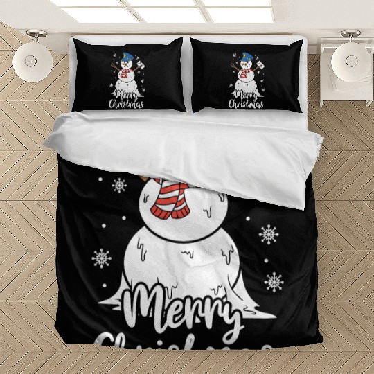 Christmas Funny Postman Mailman Snowman Xmas Gift Bedding Sets