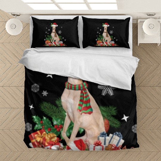 Christmas Greyhound Dog Bedding Sets